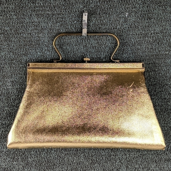 Vintage Andé Gold Lamé Handbag/Clutch - Picture 1 of 10